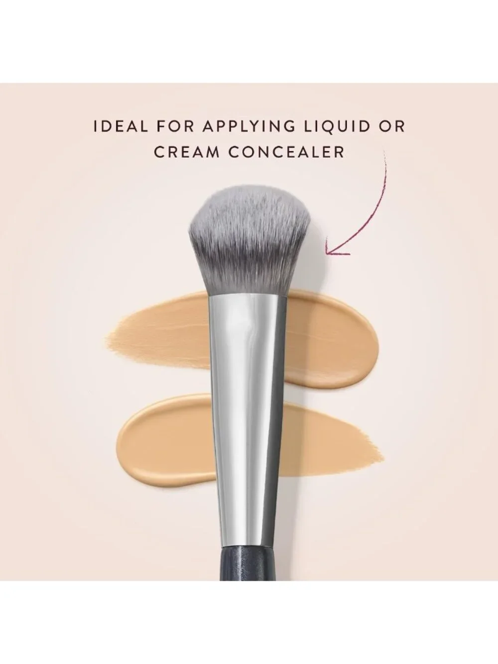 Under Eye Concealer Brush - Rounded Head for Blending, Soft Synthetic Bristles